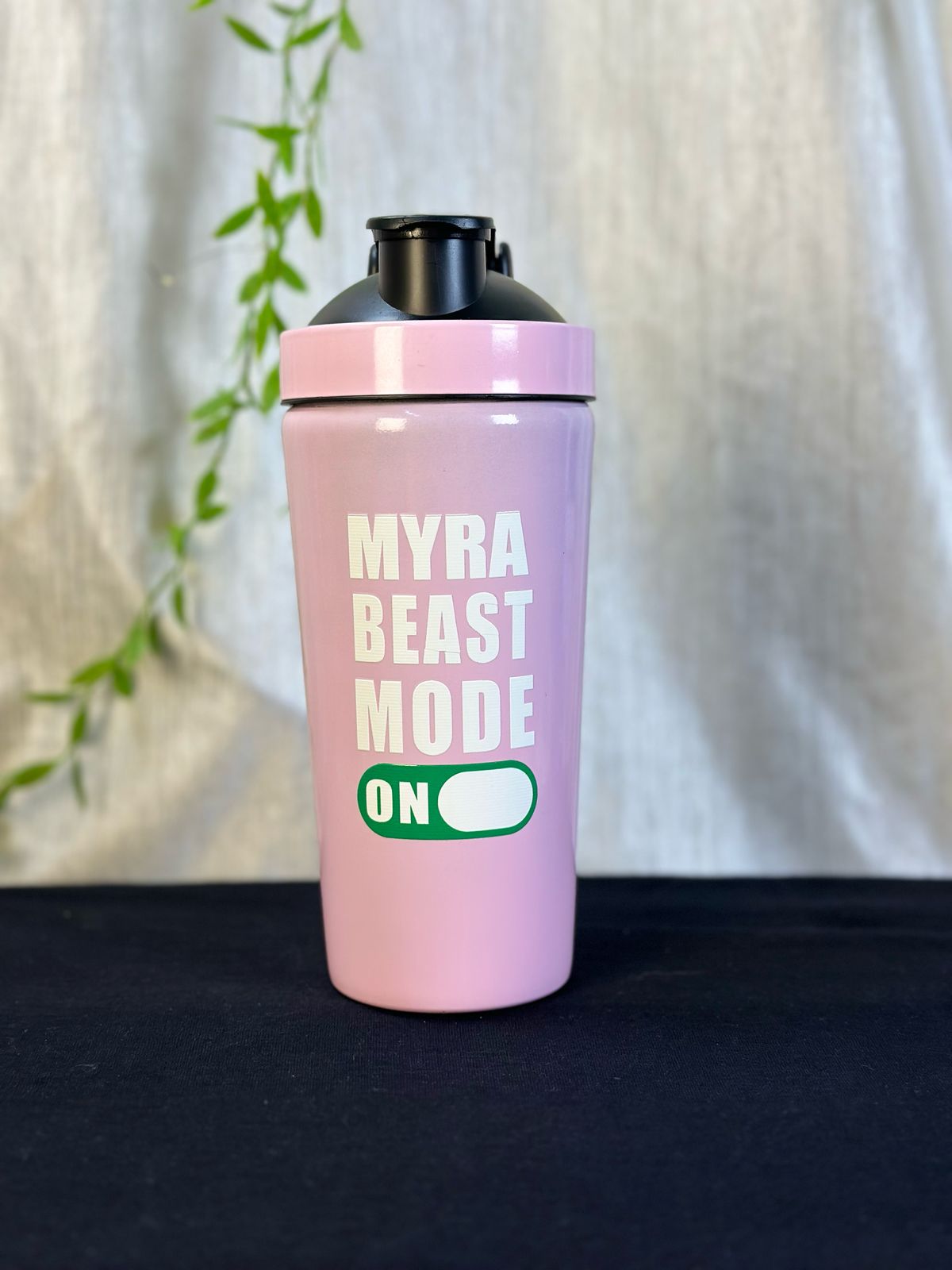 Hozzby Stainless Steel Beast Mode Unleash Your Name Gym Shaker