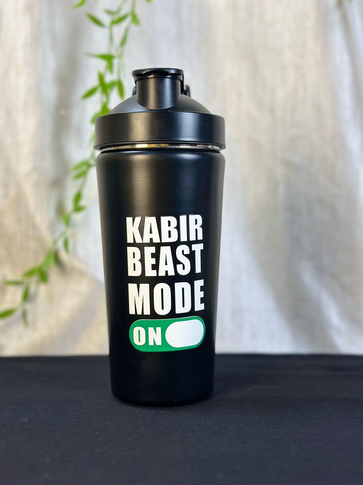 Hozzby Stainless Steel Beast Mode Unleash Your Name Gym Shaker