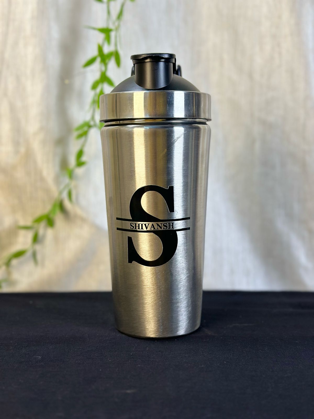 Hozzby Stainless Steel Intials Of You Gym Shaker