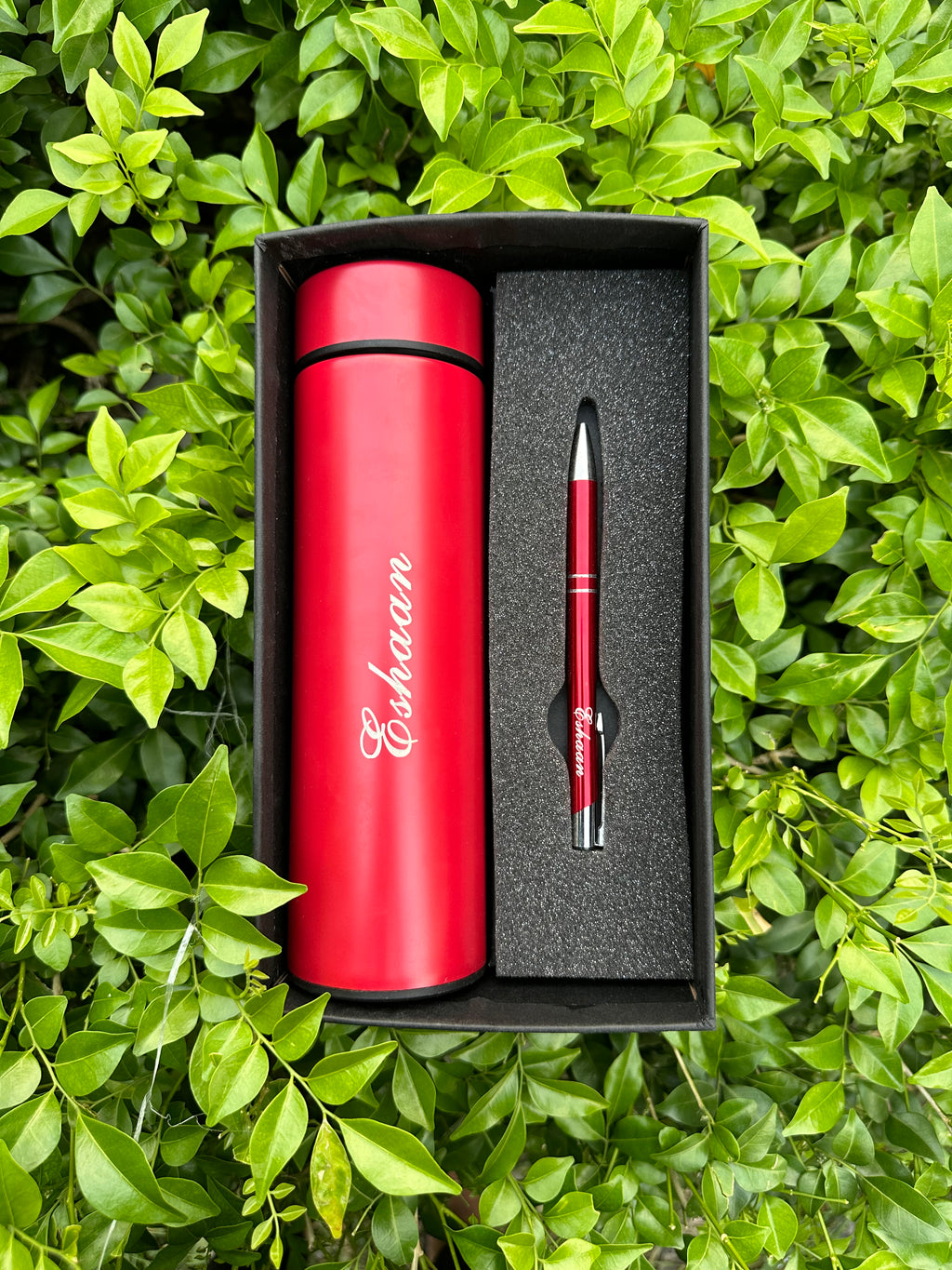 Personalized Stainless Steel Temperature bottle & pen Combo Cod Available