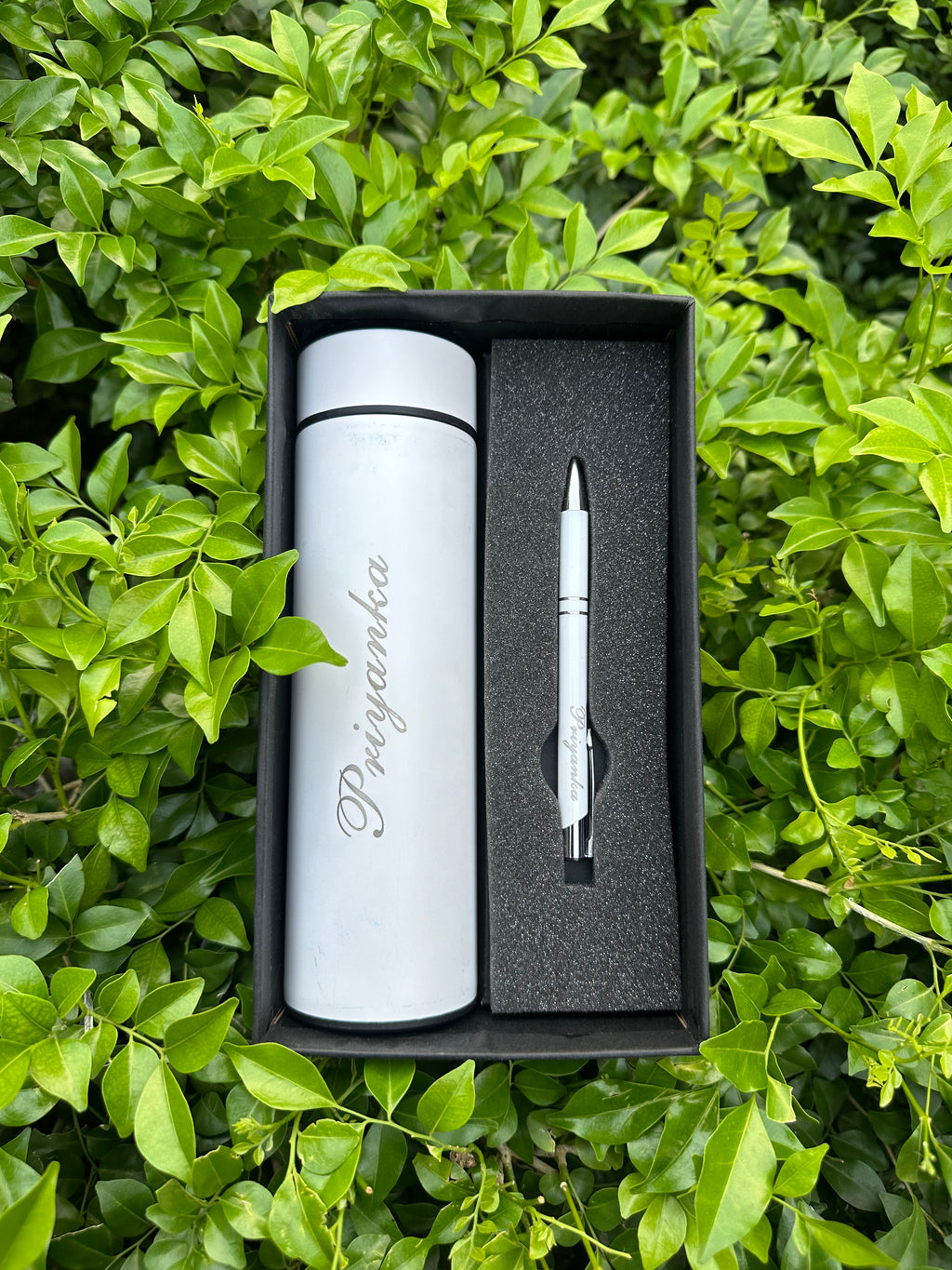 Personalized Stainless Steel Temperature bottle & pen Combo Cod Available