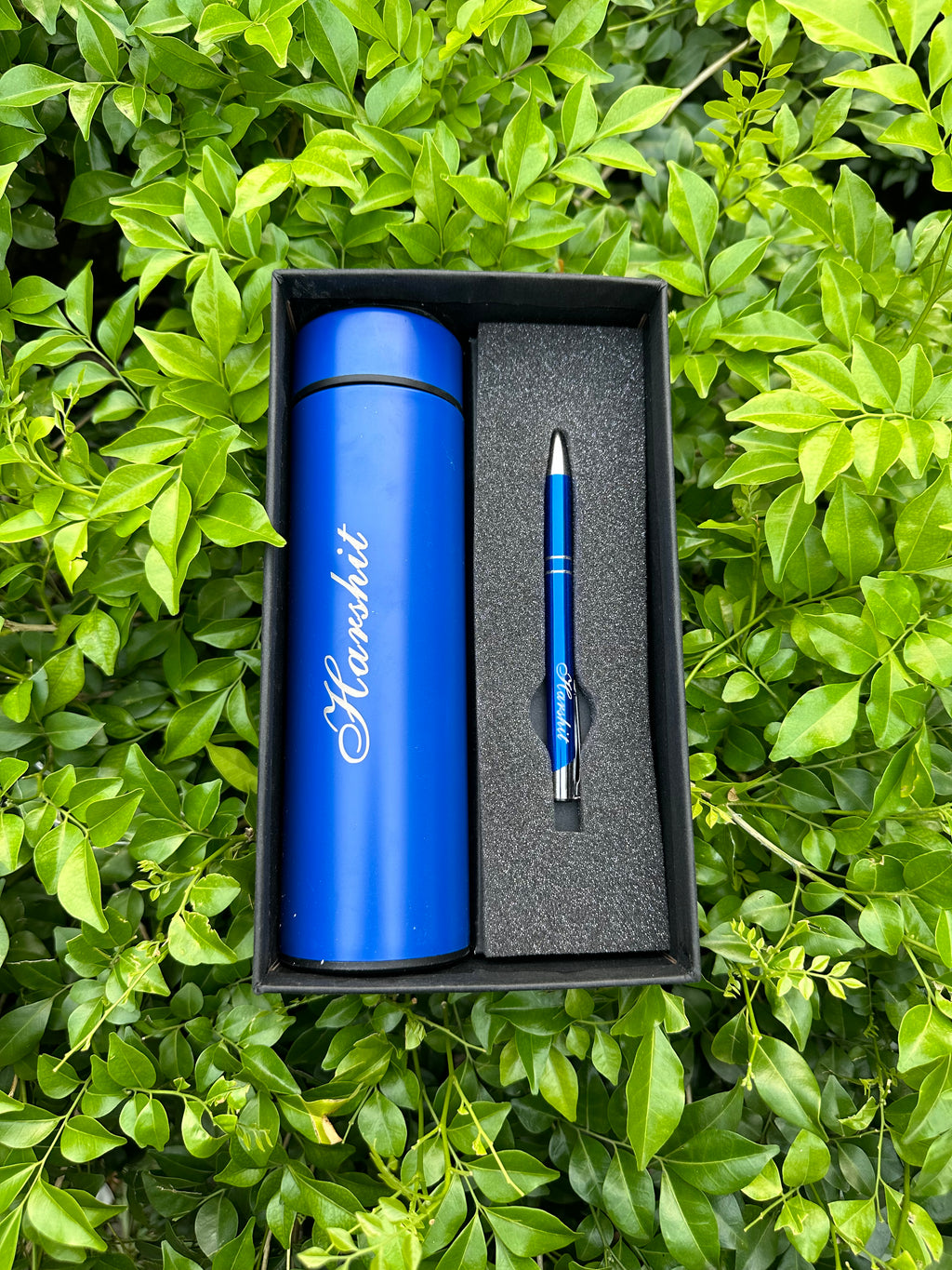 Personalized Stainless Steel Temperature bottle & pen Combo Cod Available