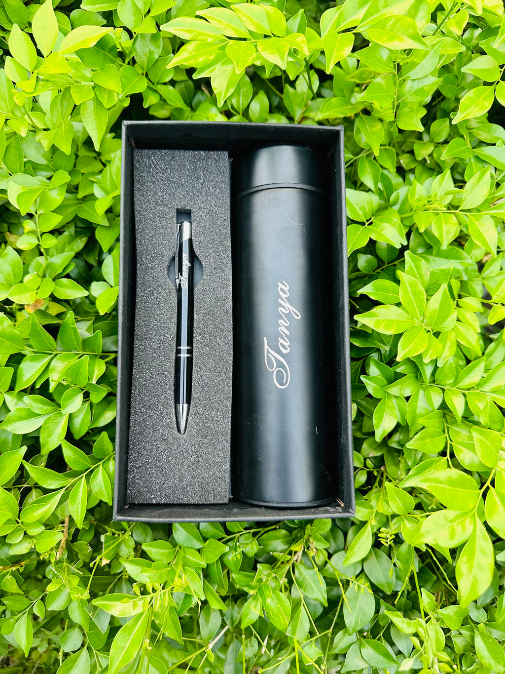 Personalized Stainless Steel Temperature bottle & pen Combo Cod Available