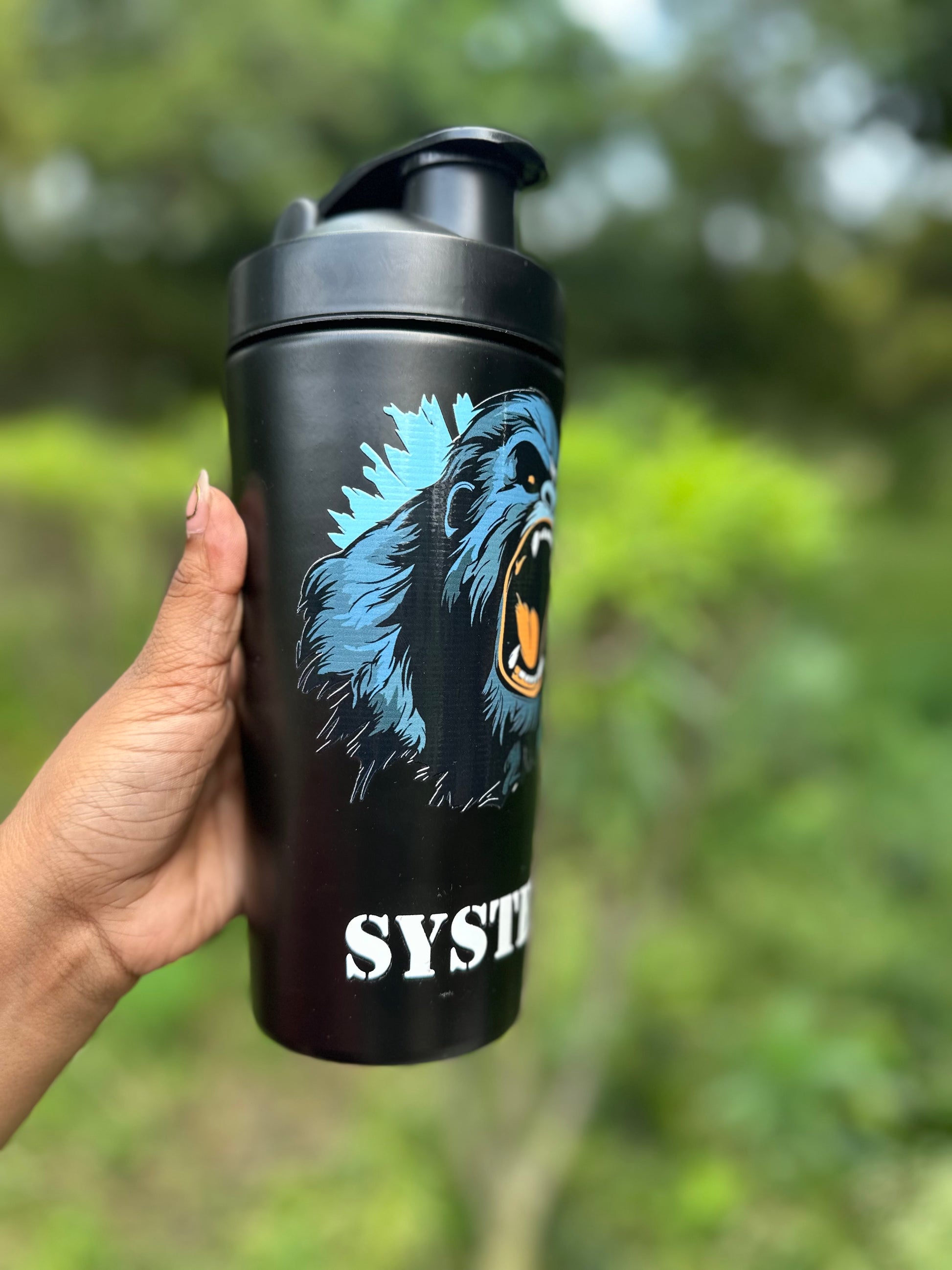 Personalized Unleash beast Mode Stainlesss Steel Gym Shaker 750 ML