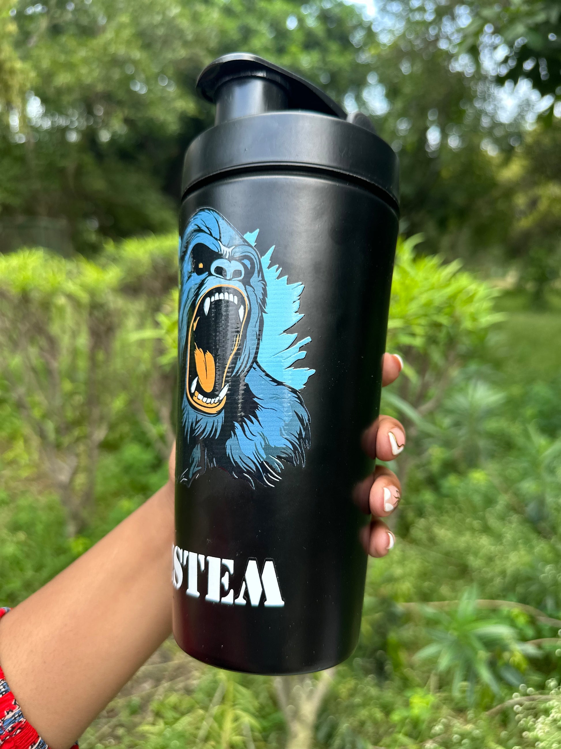 Personalized Unleash beast Mode Stainlesss Steel Gym Shaker 750 ML