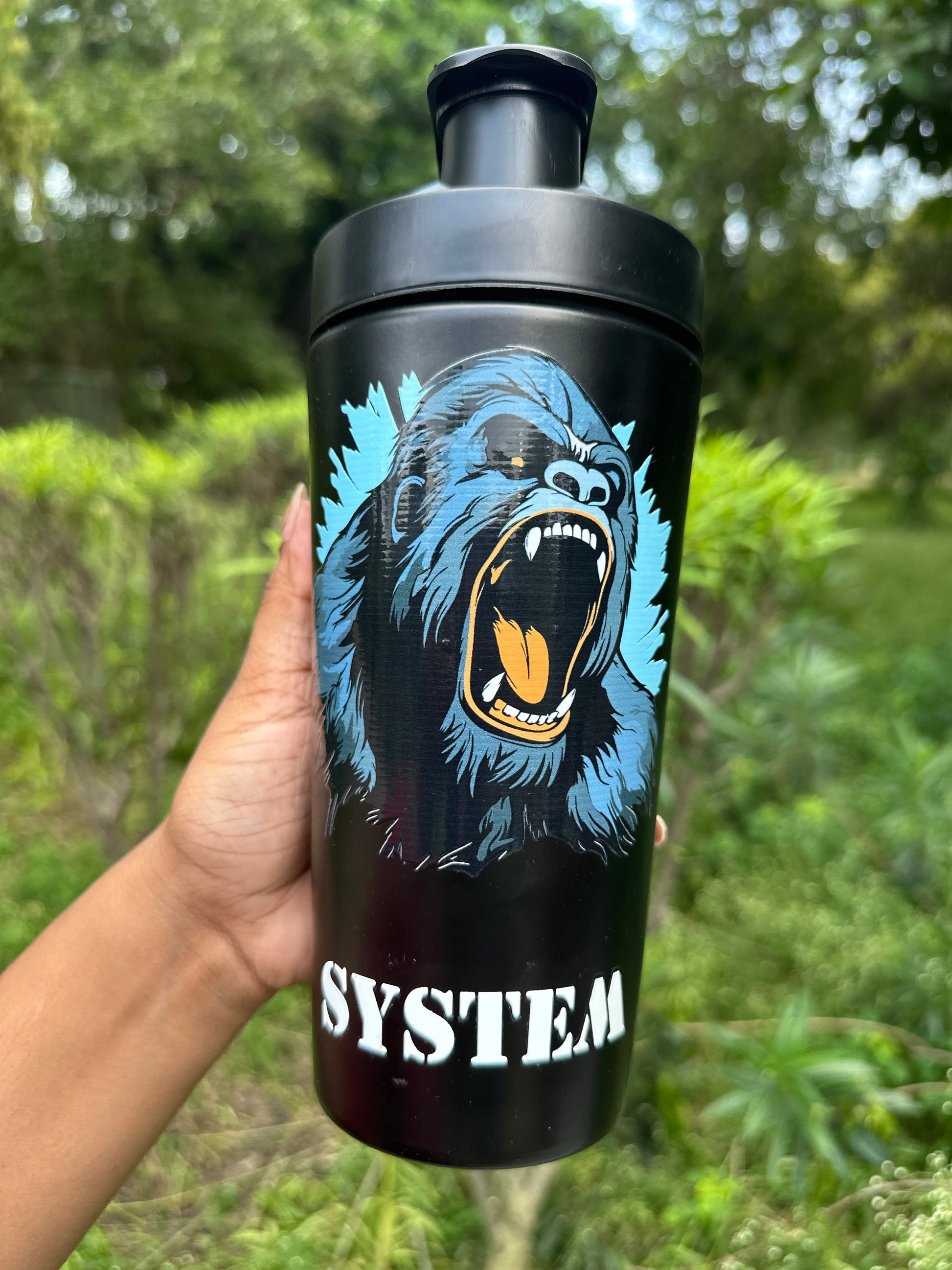 Personalized Unleash beast Mode Stainlesss Steel Gym Shaker 750 ML