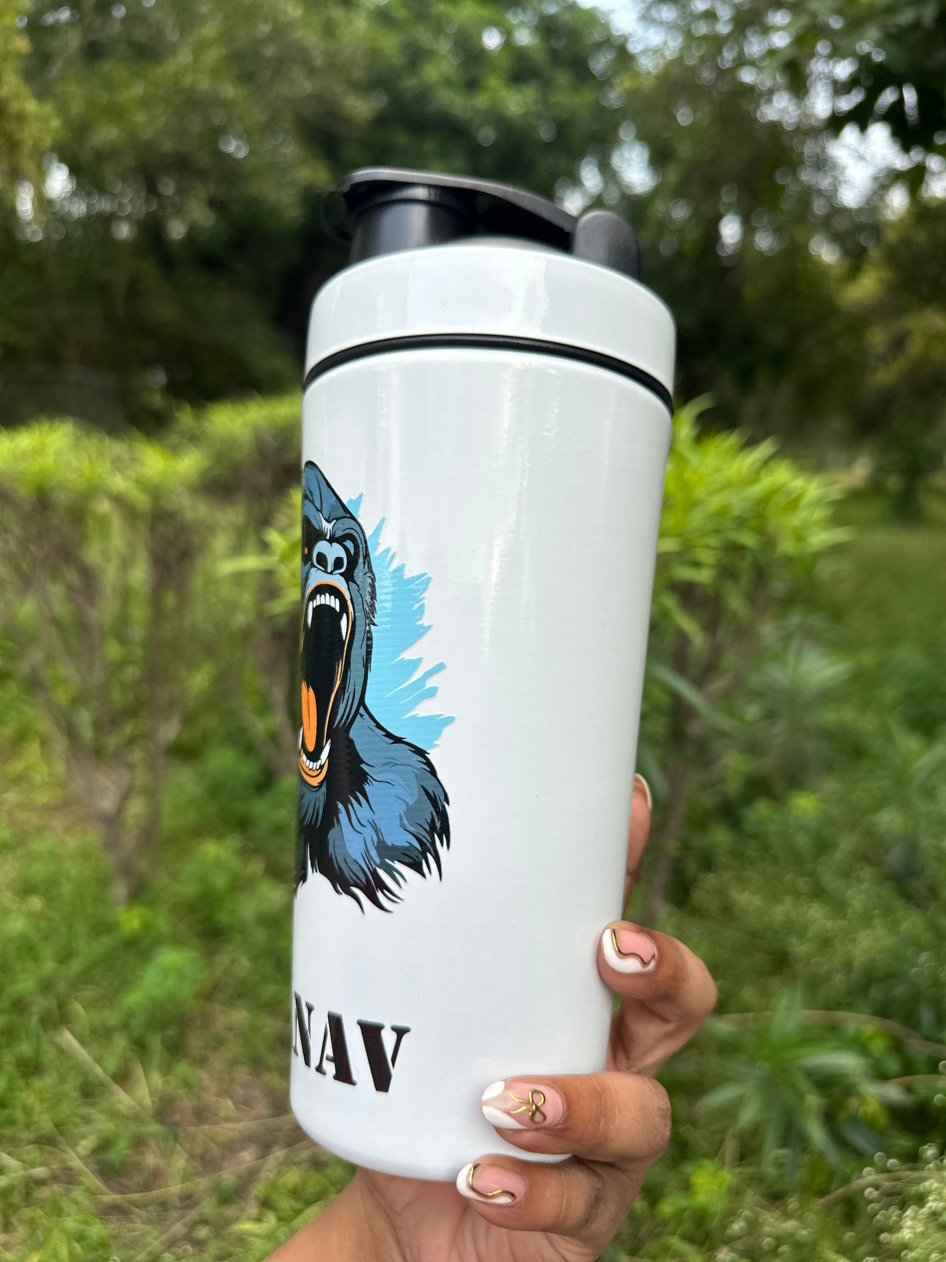 Personalized Unleash beast Mode Stainlesss Steel Gym Shaker 750 ML