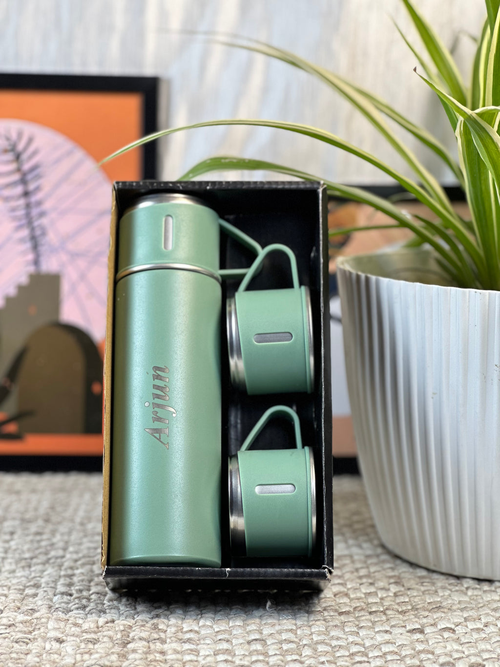Personalized  Vacuum Flask Gift Set   ( 500 Ml )