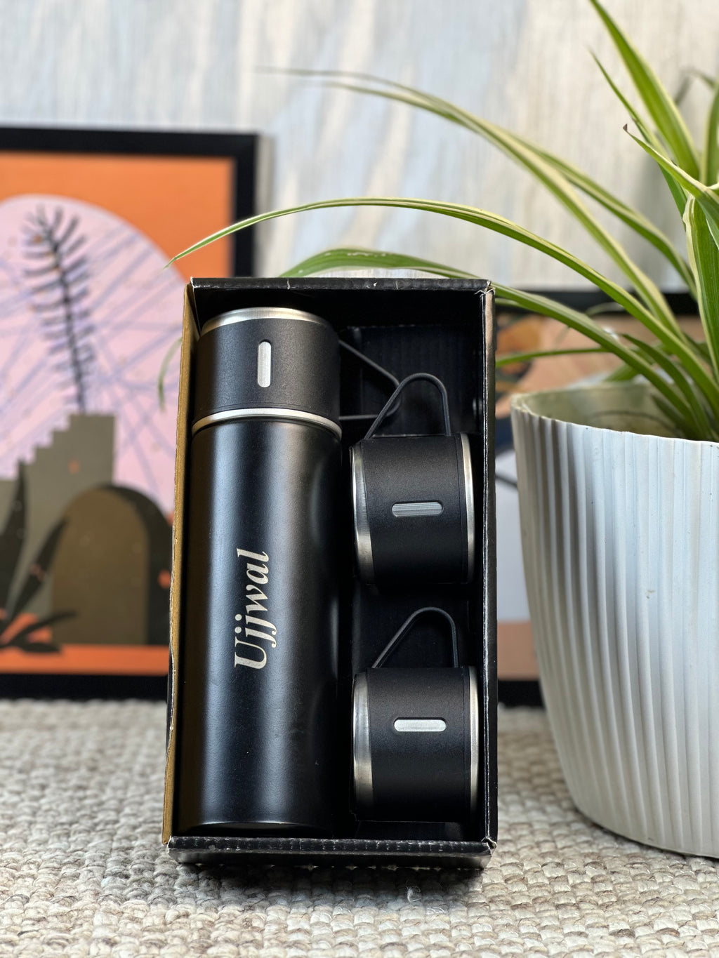Personalized  Vacuum Flask Gift Set   ( 500 Ml )