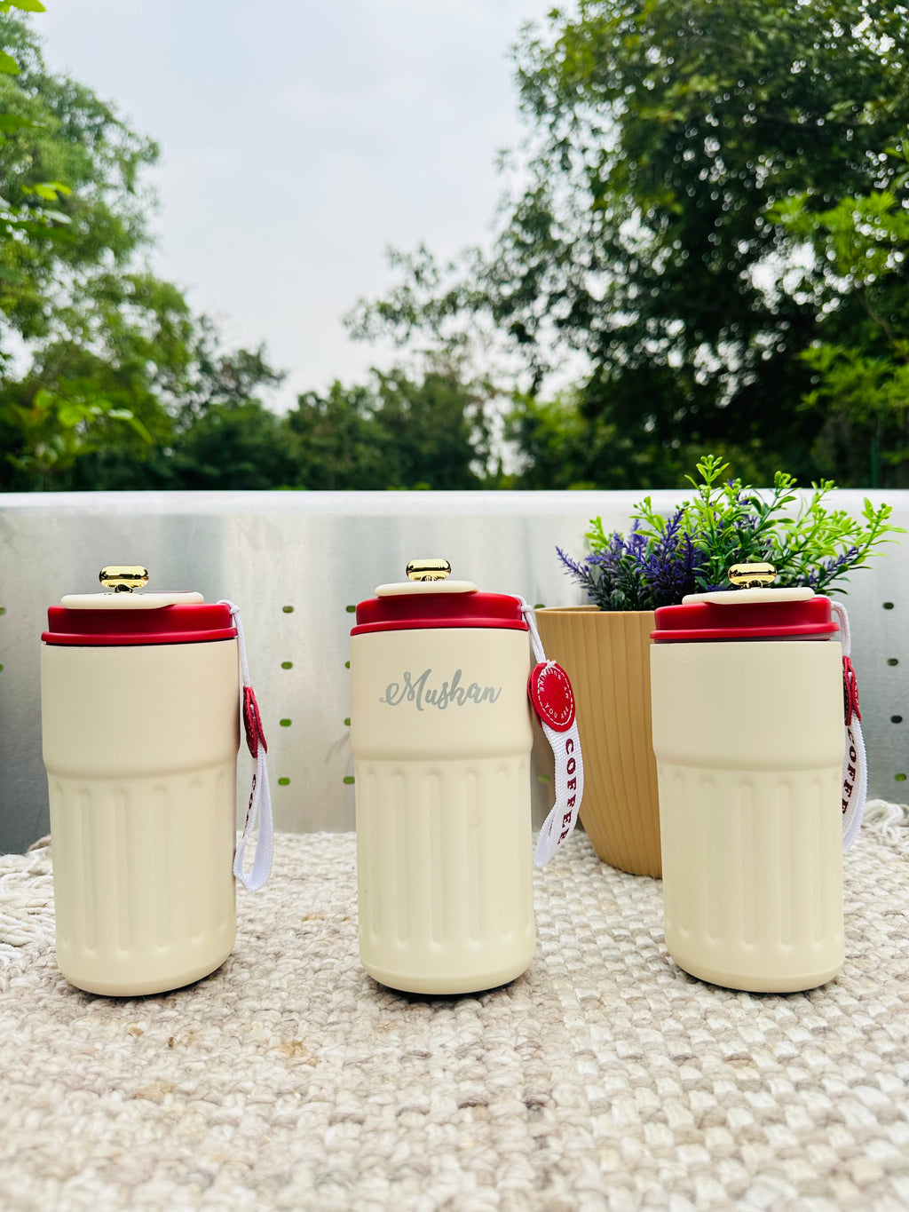 Personalized Quirky Stainless Steel Temperature Mug ( Hot & Cold )