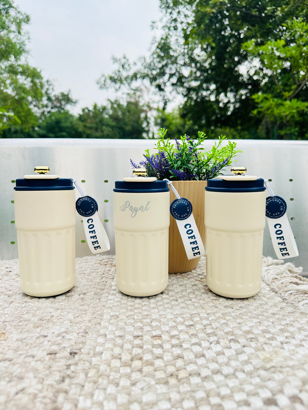 Personalized Quirky Stainless Steel Temperature Mug ( Hot & Cold )