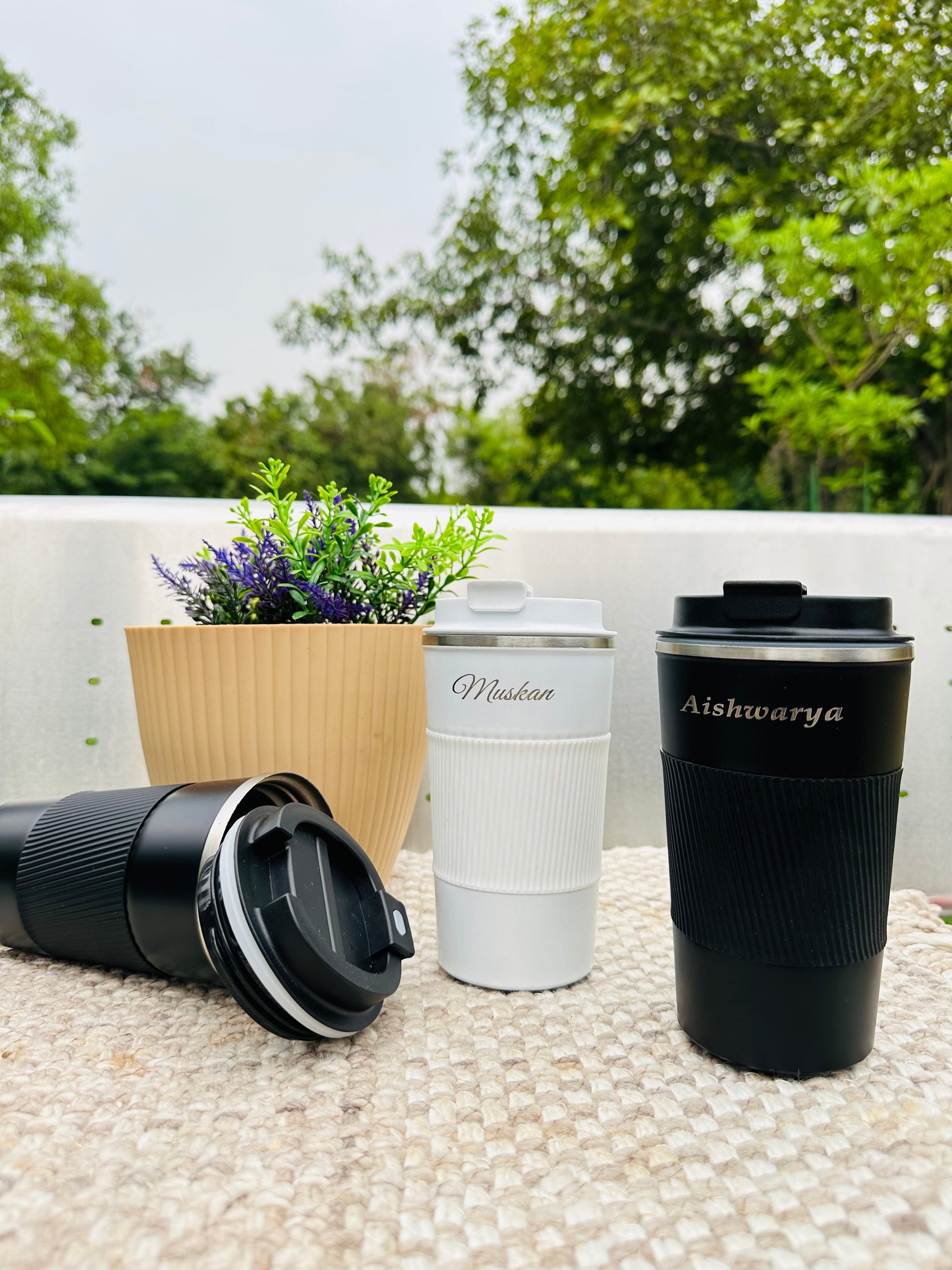 Personalized Stainless Steel Gripper Mug 510 ML (Hot & Cold )