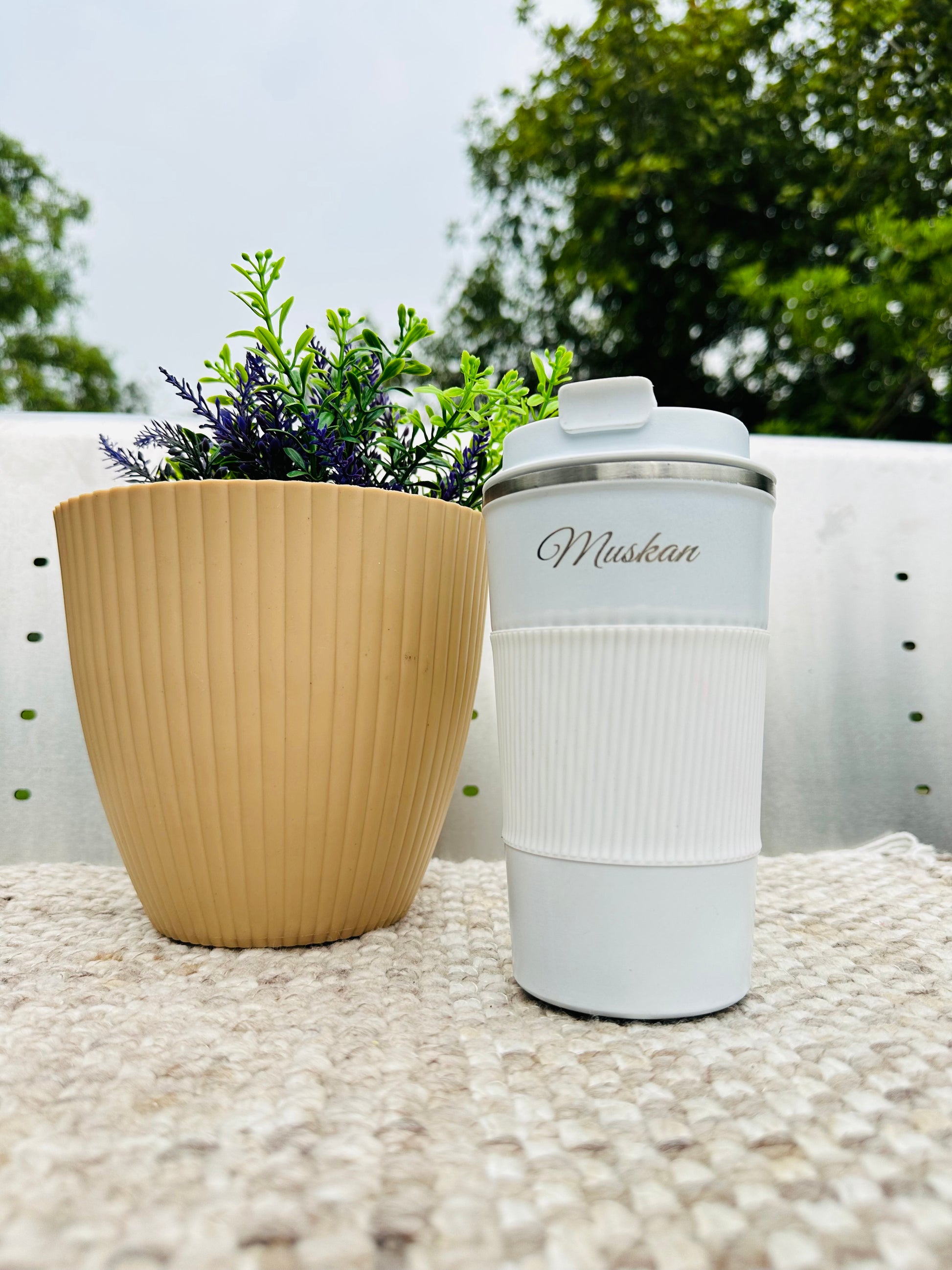 Personalized Stainless Steel Gripper Mug 510 ML (Hot & Cold )