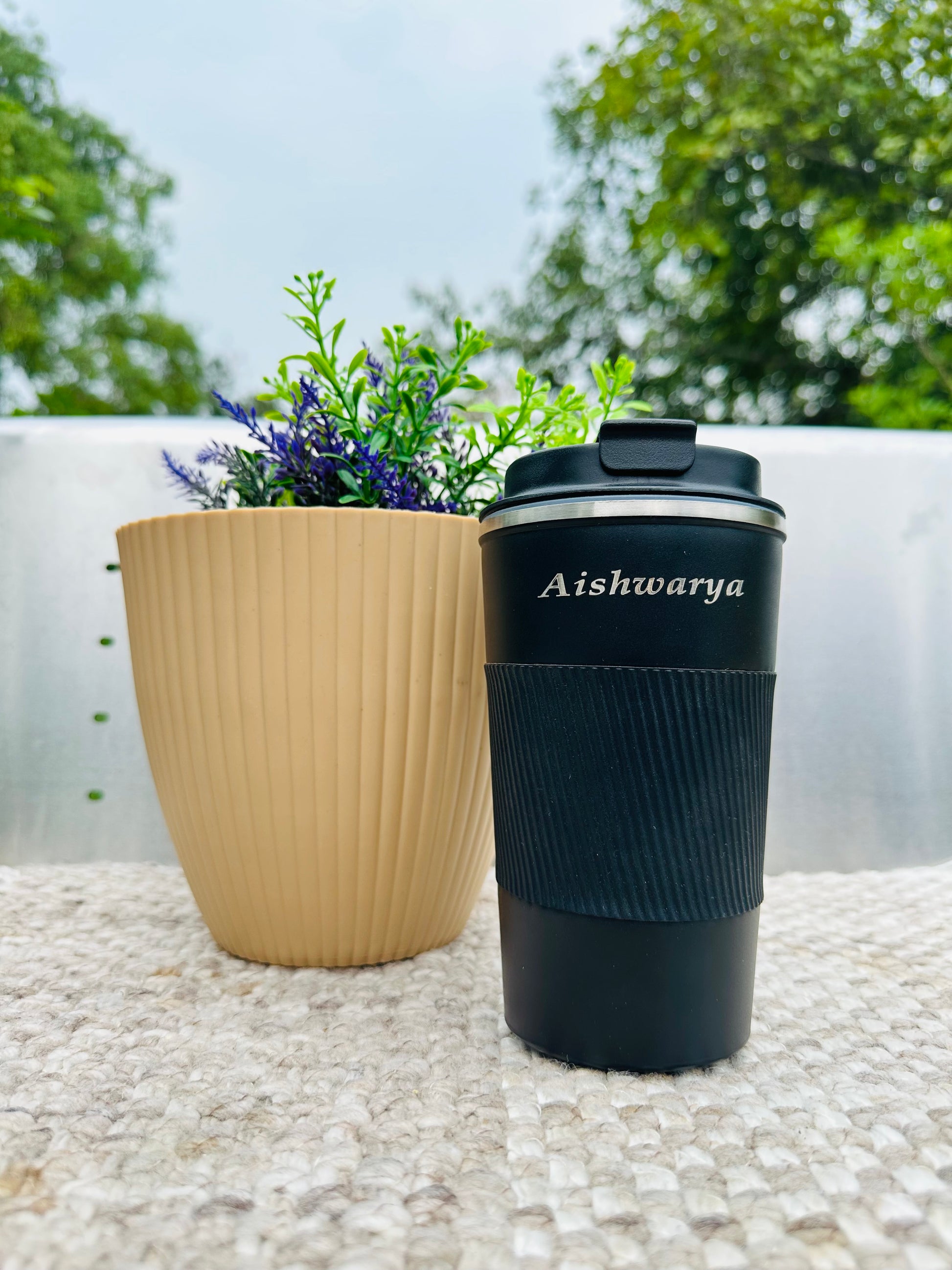 Personalized Stainless Steel Gripper Mug 510 ML (Hot & Cold )