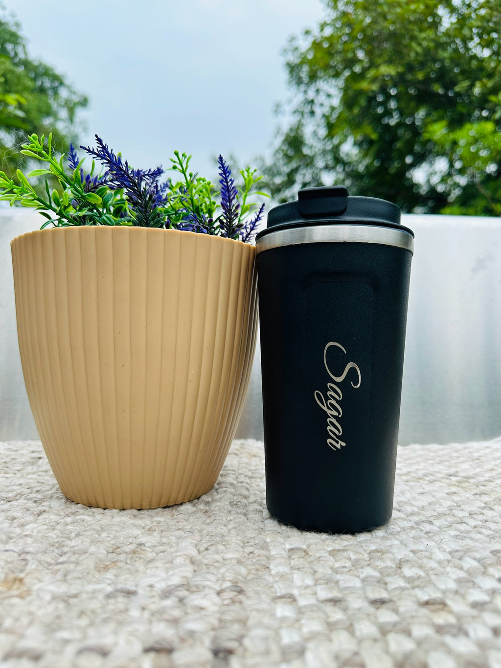 Personalized Stainless Stell Temperature Mug 510 ML ( Hot & Cold )