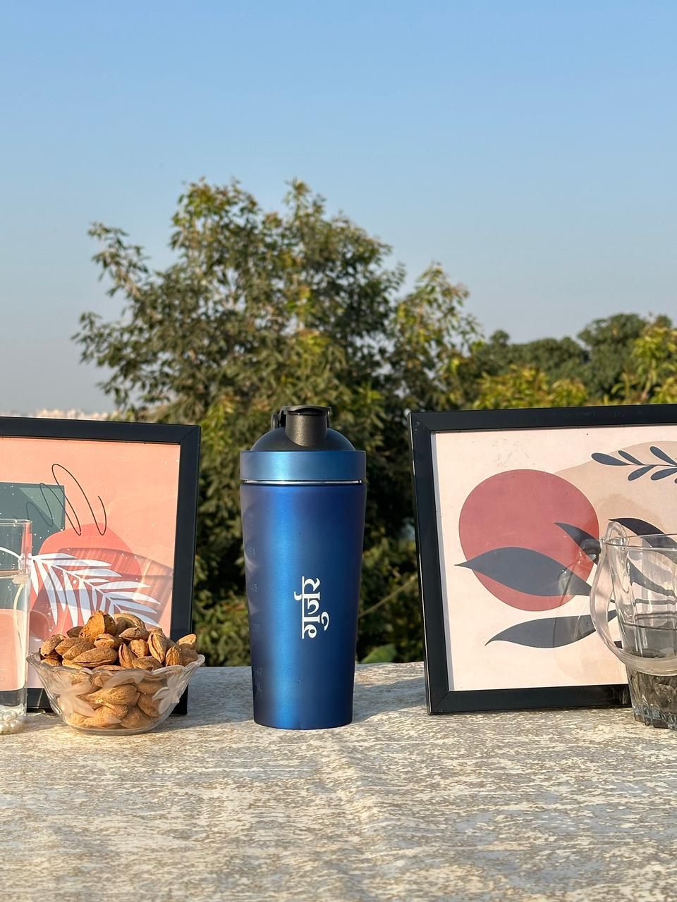 Surname Theme Stainless Steel Gym Shaker Cod Availaible With 7 Days Return Policy