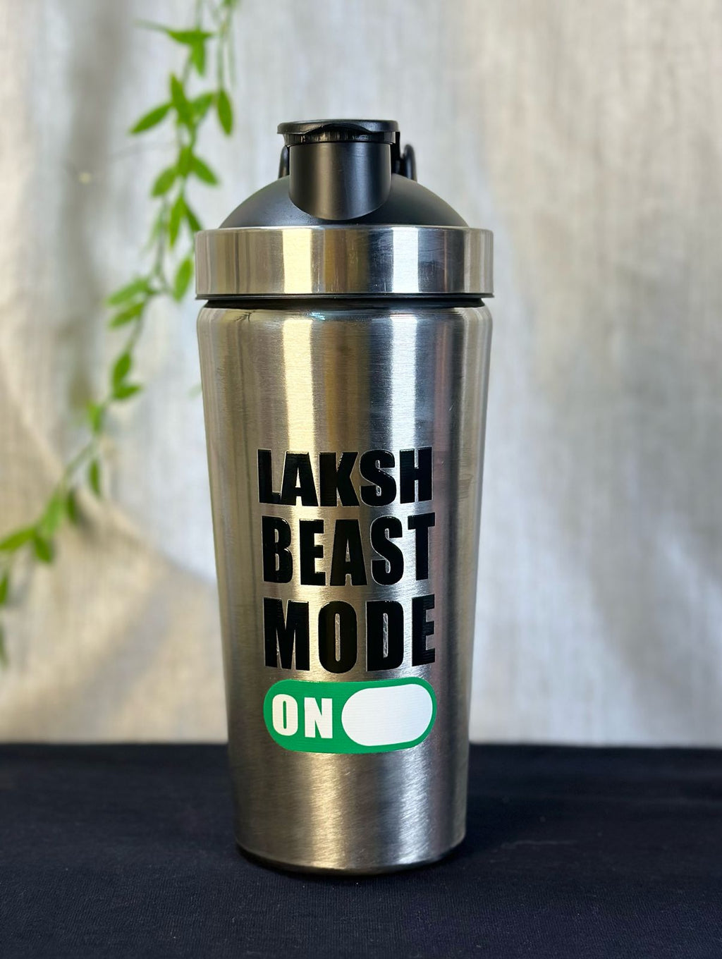 Hozzby Stainless Steel ⁠Beast Mode Unleash Your Name Gym Shaker