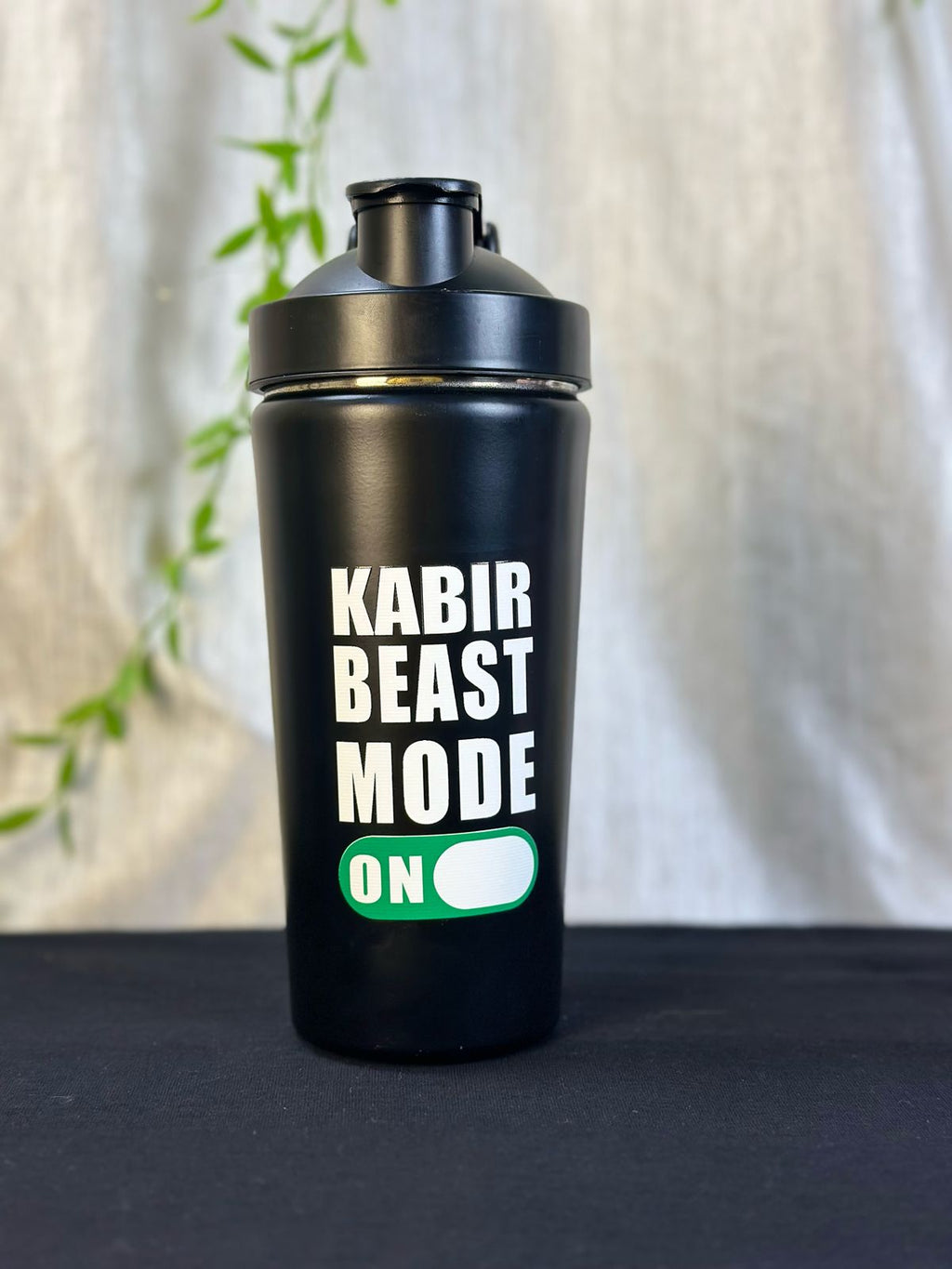 Hozzby Stainless Steel ⁠Beast Mode Unleash Your Name Gym Shaker