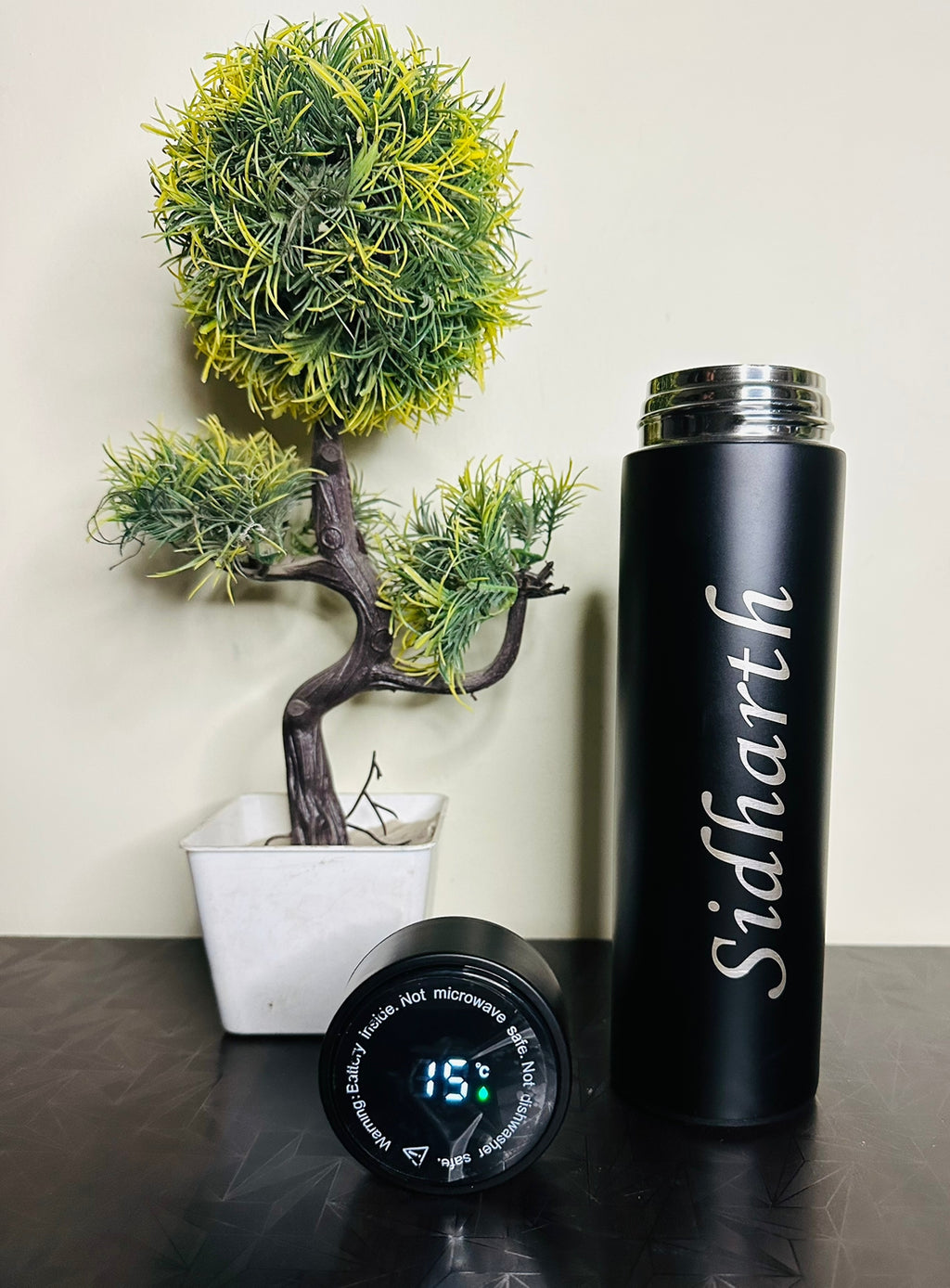 Personalised Stainless Steel Temperature Bottle | 6-8 hours hot cold water | Shop Now