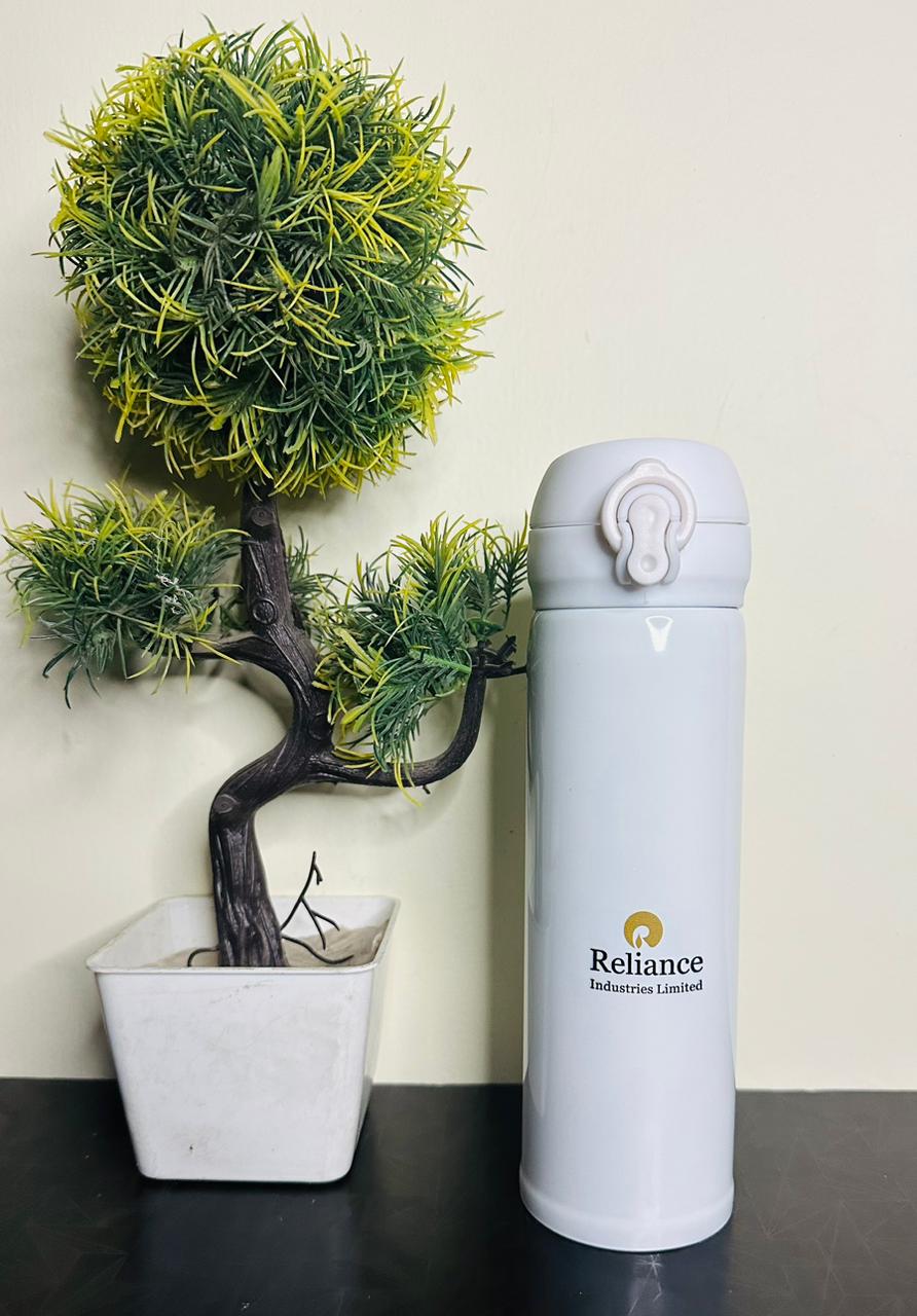 Personalized Black Stainless Steel Push Button Bottle (500 Ml)