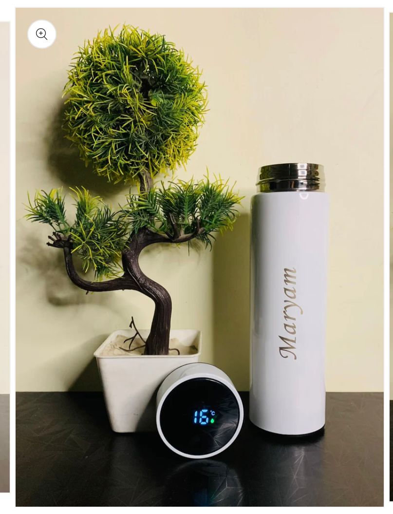Personalised Stainless Steel Temperature Bottle | 6-8 hours hot cold water | Shop Now